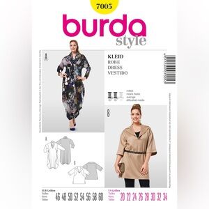 🧵 2 for 22$ 🧵 BURDA Dress Sewing Pattern 7005